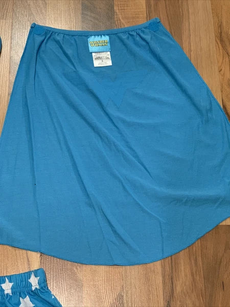 Wonder Woman (Sz 5) Kids Girls Character 3pc (Shirt, Pant, Cape) PJ Pajama Set