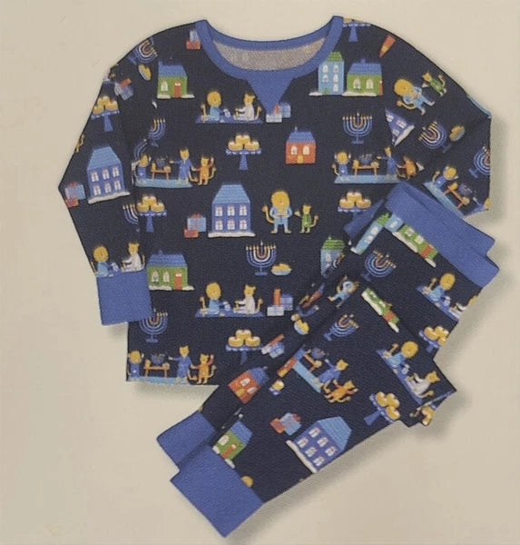 Hannukah Pajama Set - Pajamas for Kids - Size 6 (477)