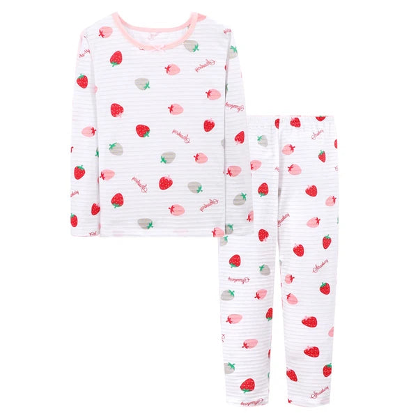 Girls Pajamas Set Pure Cotton Thin Long Sleeved Trousers Children's Clothes