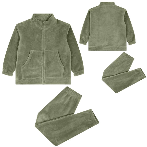 Kids Nightwear Teenagers Housewear Clothing Set Pyjama Set Matching Warm-