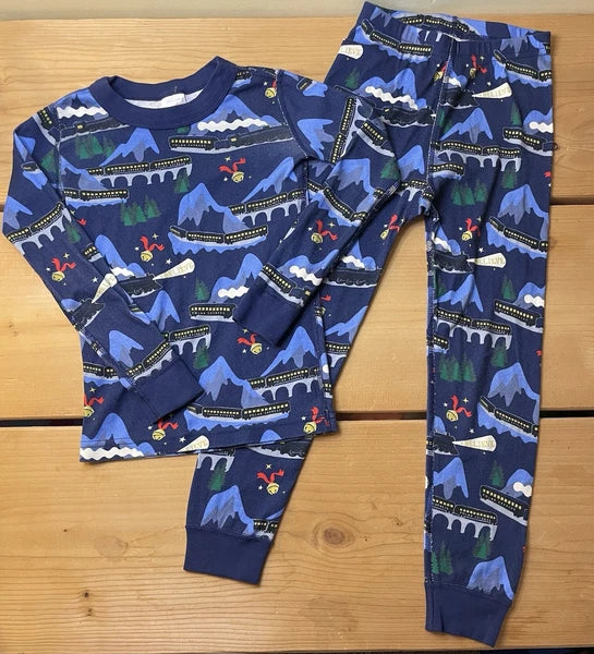 HANNA ANDERSSON Warner Bros Polar Express Long John Pajama Set Sz 5/110 - Cotton