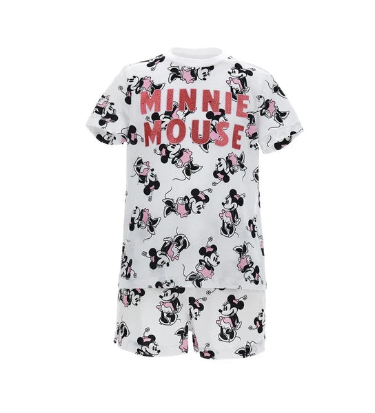 WHITE GLITTER GLAM PAJAMA SET