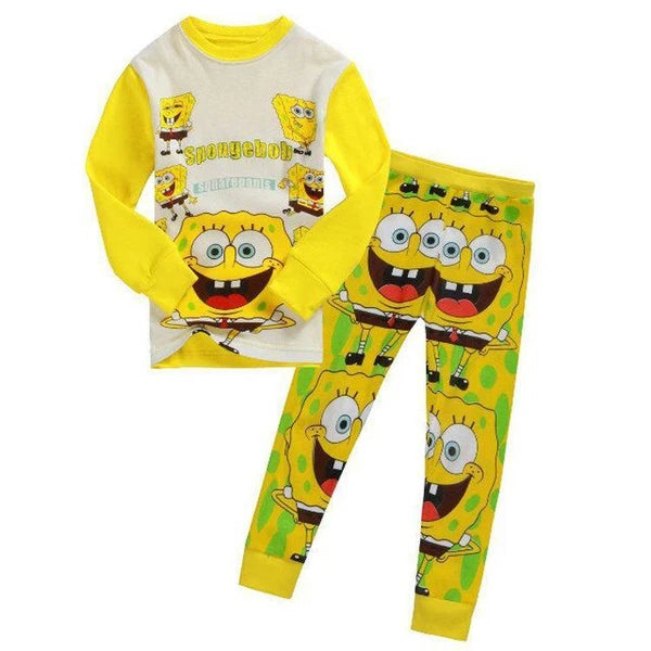 NEW Disney Cartoon Boys Print Long Sleeve 2-Piece Set Pajama