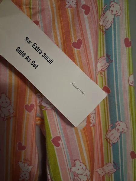 NWT American Girl HONEY PUPPY Pajama Set Child Size XS