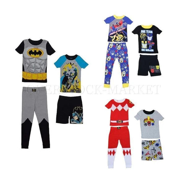 NEW! TODDLER BOY'S KOMAR KID'S 4 PIECE CHARACTER SLEEPWEAR SET! VARIETY SZ/CLRS