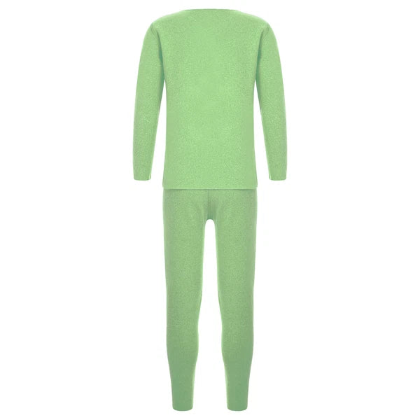 Kids Boys Girls Top With Trousers Cold Weather Loungewear Warm Homewear Pyjama