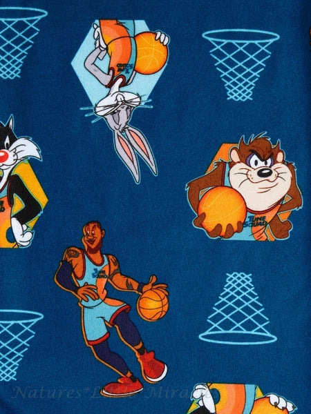 Space Jam A New Legacy 2 Boys Pajamas Size 4-12 Shirt Pants Set Tune Squad Girls