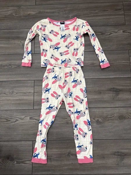 Girls Beige Zootopia Pajama Set - Zootopia - Size 6