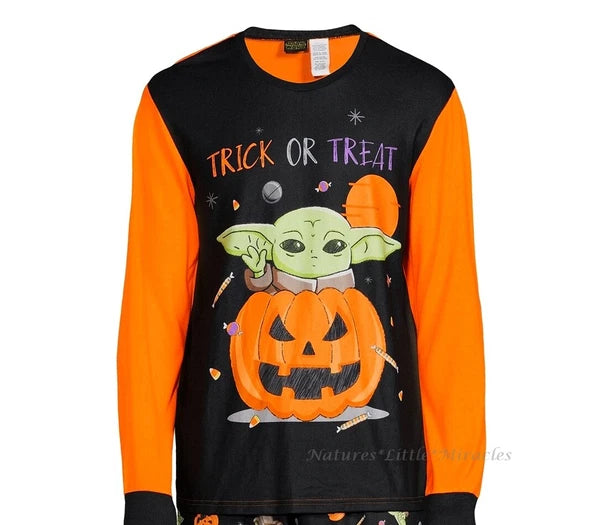 Star Wars Baby Yoda Mens Halloween Pajamas Mandalorian Shirt Pants Womens Family