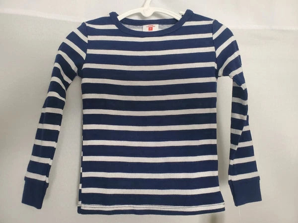 Matching Family Pajama Collection Blue White Striped Long Sleeve Set Kid 2T NWT.