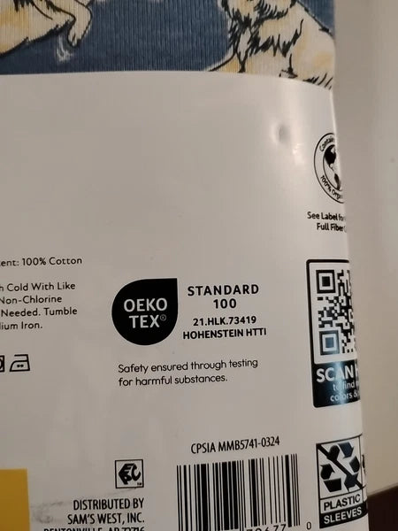 Member's Mark Toddler & Boys 4-Piece Organic Cotton Pajama Set Size 5