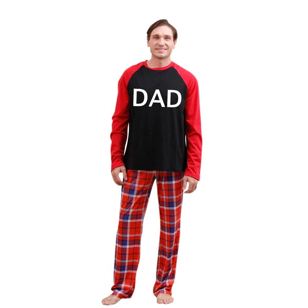 Christmas New Year Mother Daughter Cotton Family Matching Christmas Pajamas A5