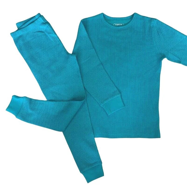 Kid Thermal Long John Set Boy Girl Top Bottom Underwear Baselayer Long Sleeve Pj