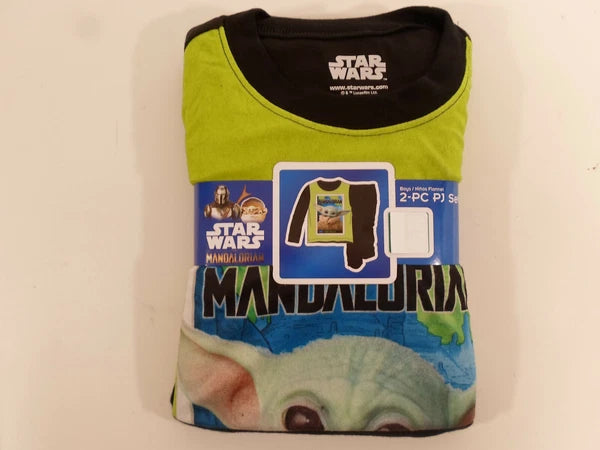 Multiple Sizes Disney Star Wars The Mandalorian Kids Two Piece Yoda Pjs Pajamas