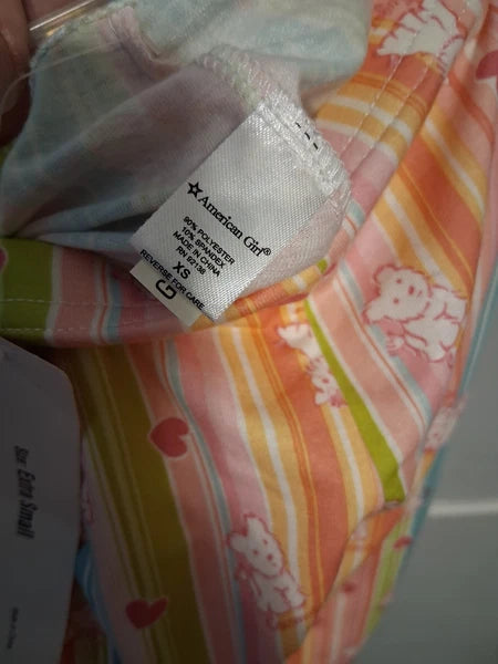NWT American Girl HONEY PUPPY Pajama Set Child Size XS