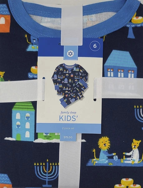 Hannukah Pajama Set - Pajamas for Kids - Size 6 (477)
