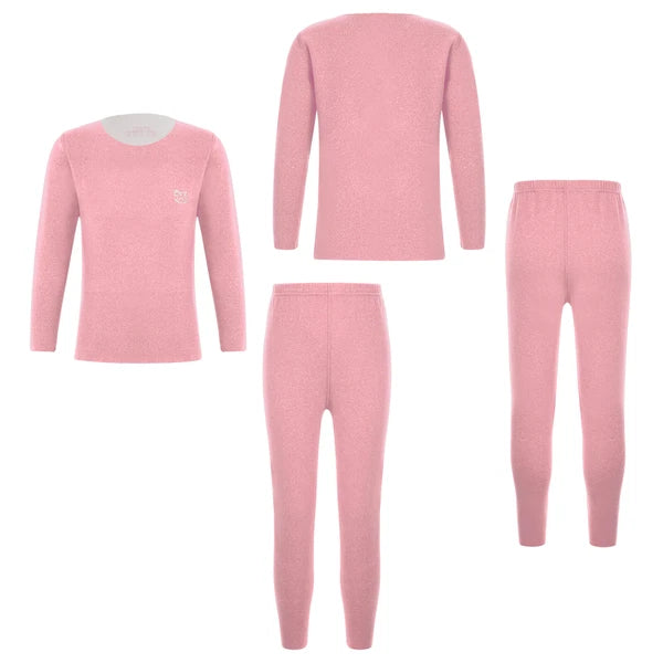 Kids Boys Girls Shirt And Pants Set Pyjama Top With Trousers Long Sleeve Warm