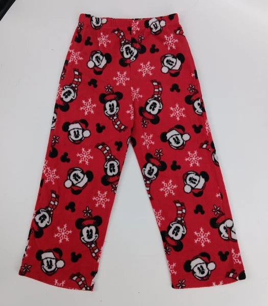 Disney Minnie and Mickey Mouse 2-Piece Christmas Pajama Set - Size 6 - AE6