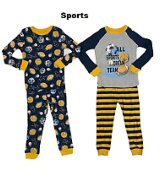 Member’s Mark Boy’s 4-Piece Pajamas Set Size 6