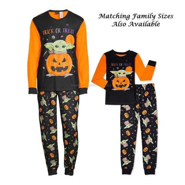 Star Wars Baby Yoda Mens Halloween Pajamas Mandalorian Shirt Pants Womens Family