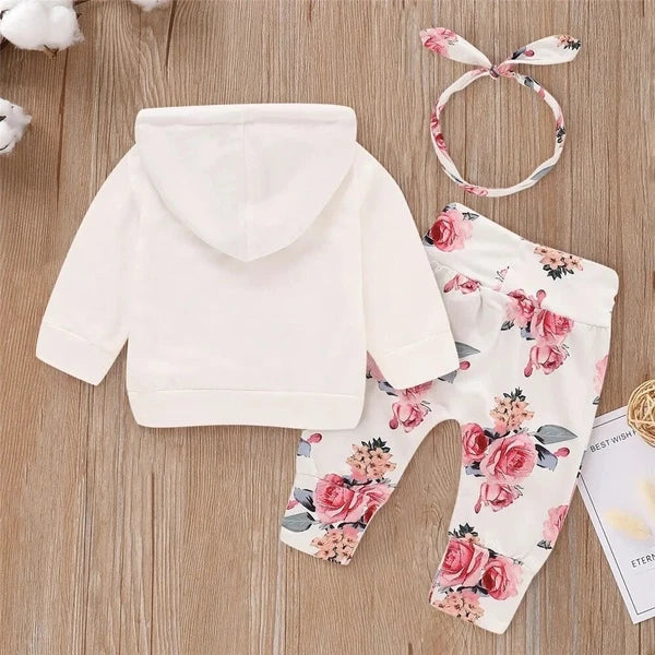 Kids Pyjamas Floral Outfit Set Sleepwear Girls Nightwear Jumper Pants-