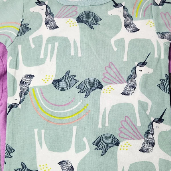 Just One You Girls 3T Unicorn Pajama Set 4-Piece Made By Carters Cotton