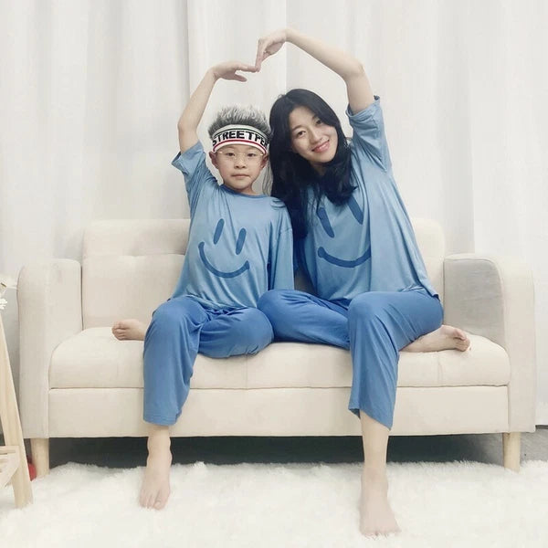 Kid's Modal Summer Boys and Girls Pajamas Pajama Pants Thin Model Suit