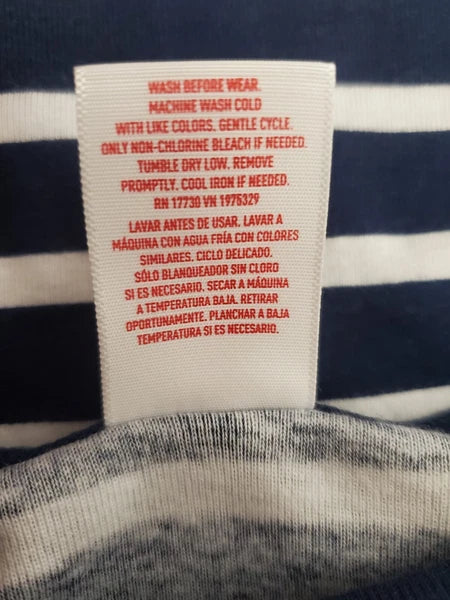 Matching Family Pajama Collection Blue White Striped Long Sleeve Set Kid 2T NWT.