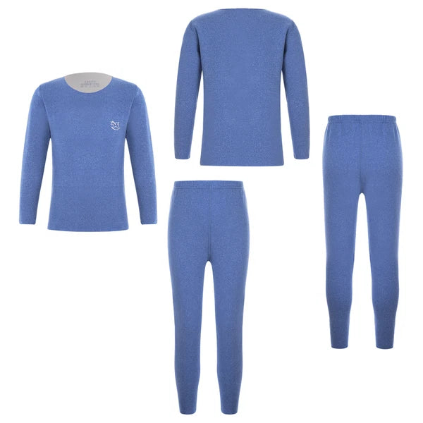 Kids Boys Girls Top With Trousers Cold Weather Loungewear Warm Homewear Pyjama